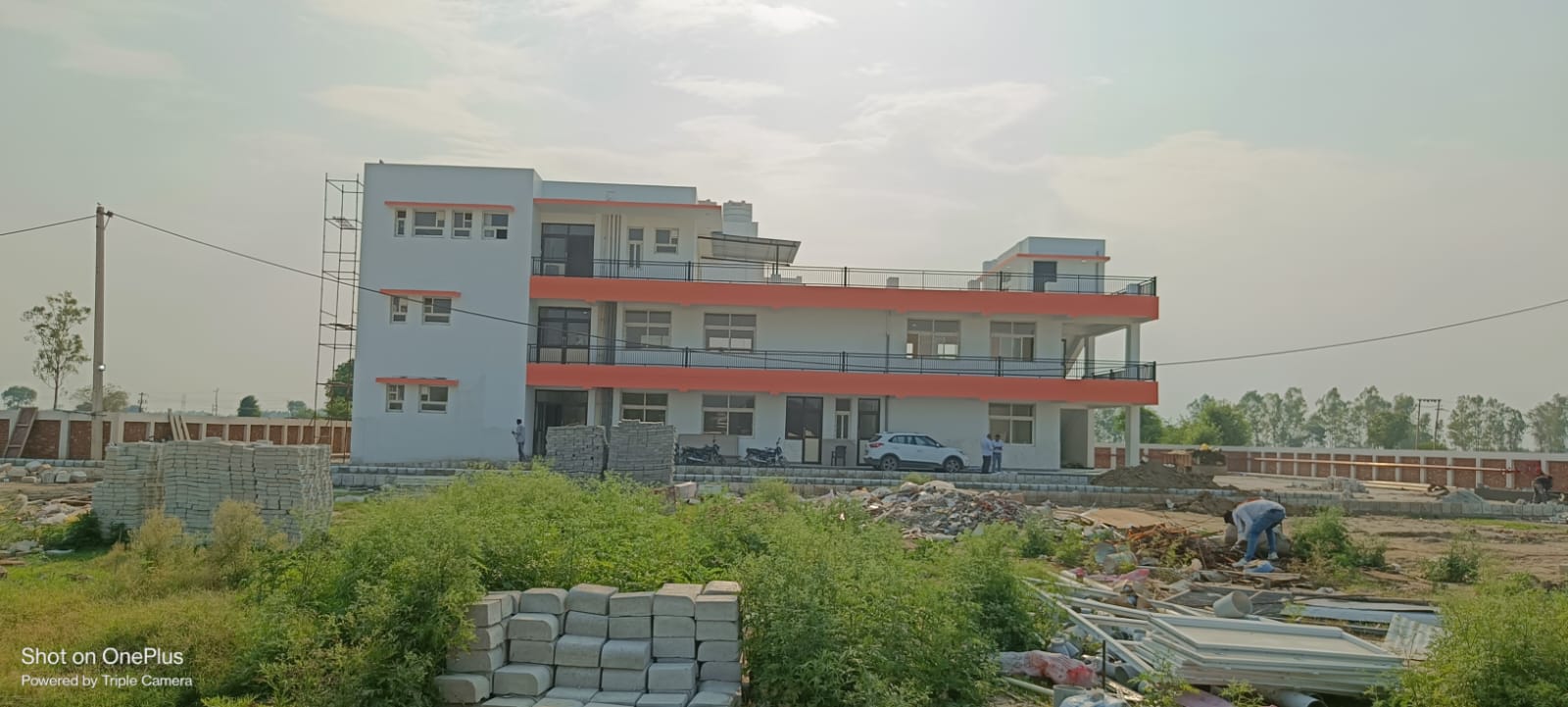 Admin building and R&D lab construction at Greater Noida UP by RSMD Infratech for DS Group Dharampal Satyapal