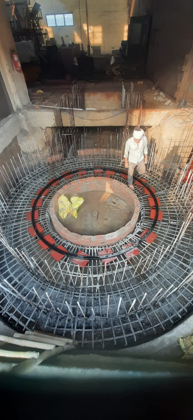 Machine foundation excavation and RCC work at Tronica City Ghaziabad UP by RSMD Infratech for IPM Pvt Ltd